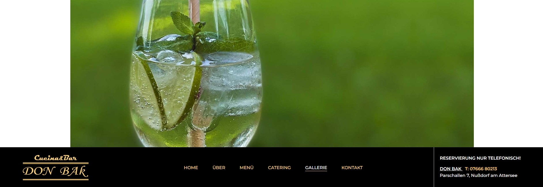Erfrischender Cocktail mit Minze