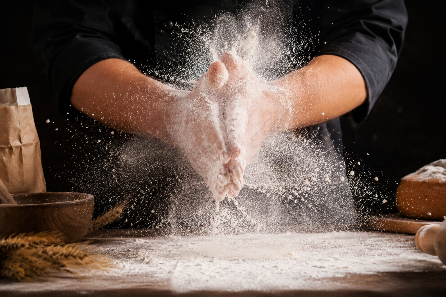 Handgemachter Pizzateig